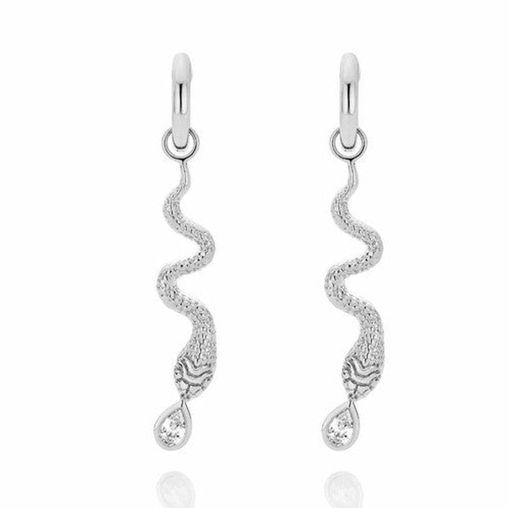 The Silver Serpent Earrings
