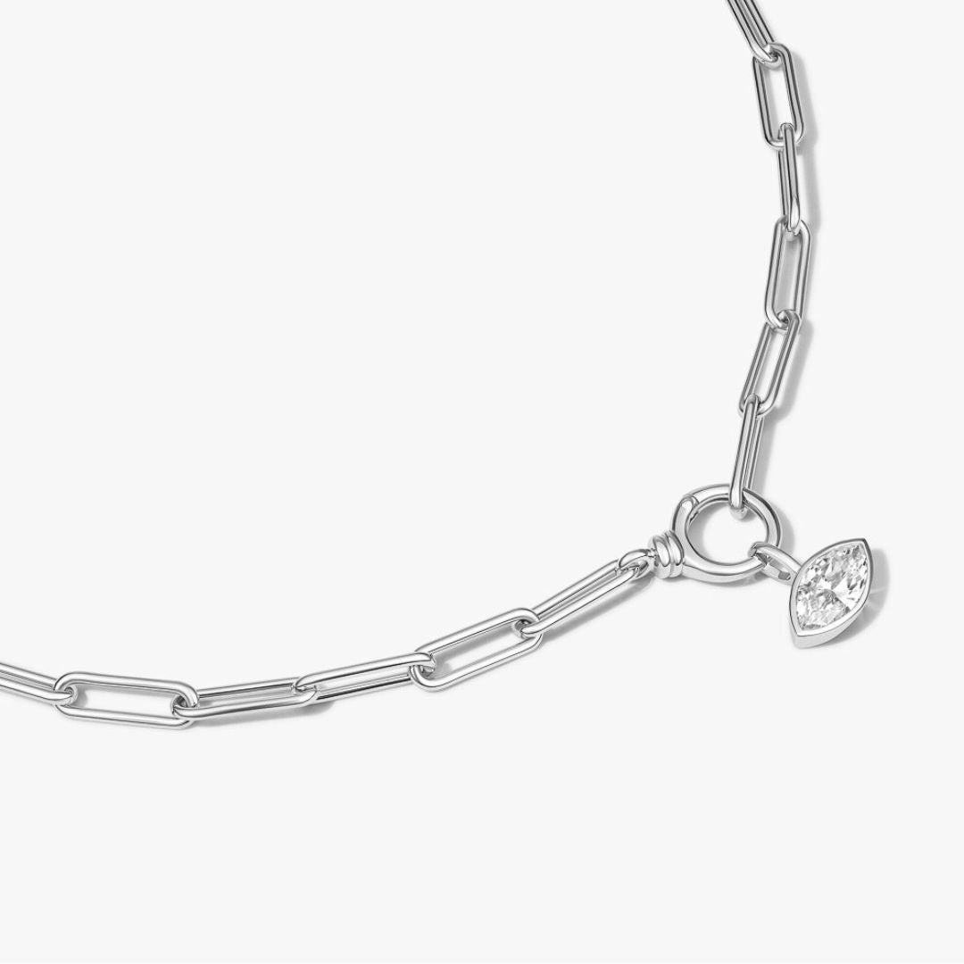 The Silver Axis Chain Necklace
