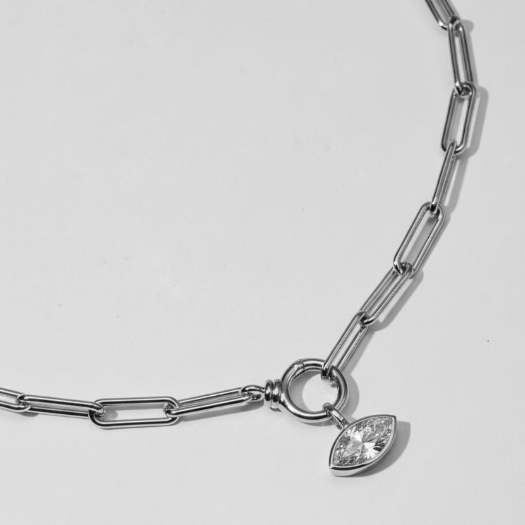 The Silver Axis Chain Necklace