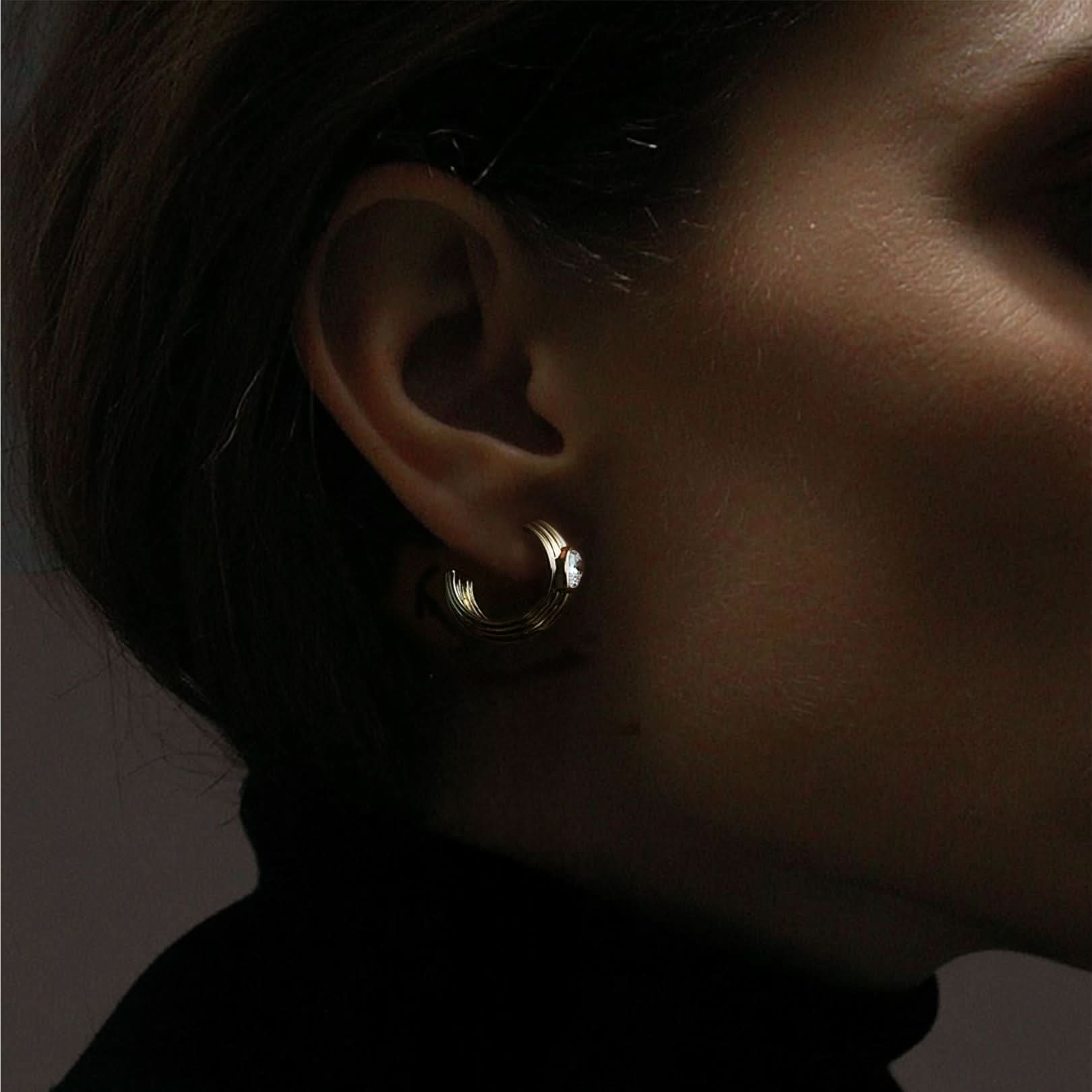 The Gold Zephyr Hoops