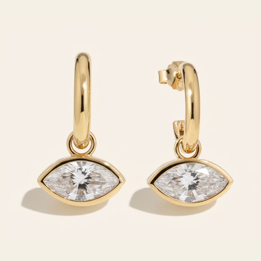 The Gold East-West Earrings