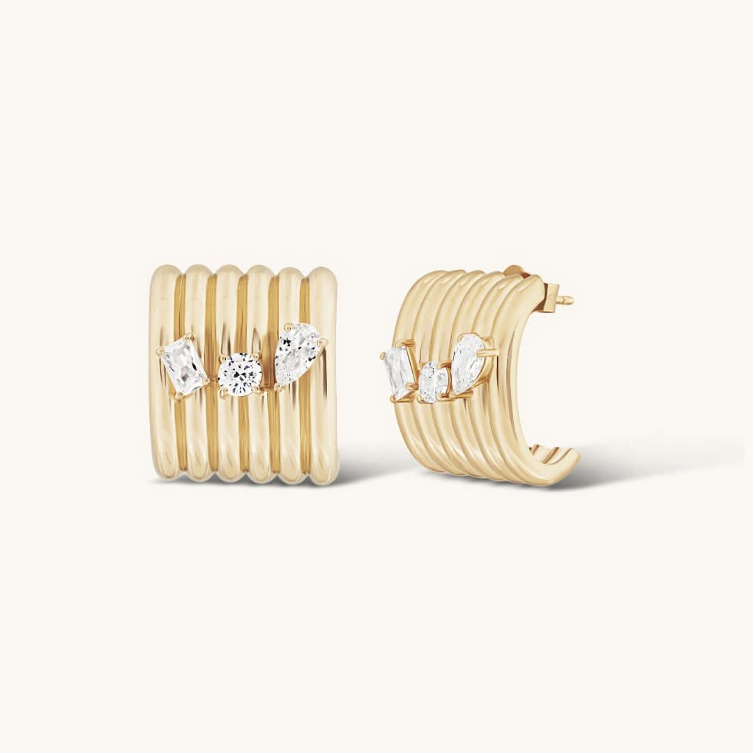 The Gold Sienna Earrings