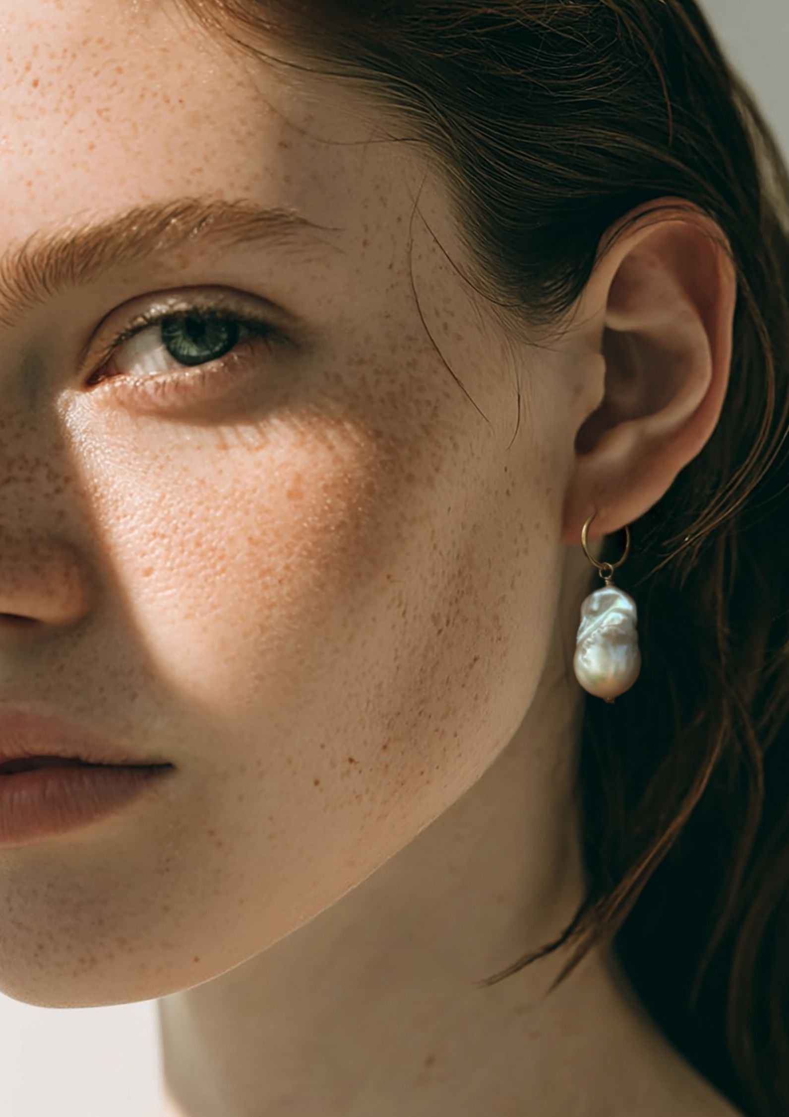 The Yellow Gold Pearl Jam Earrings