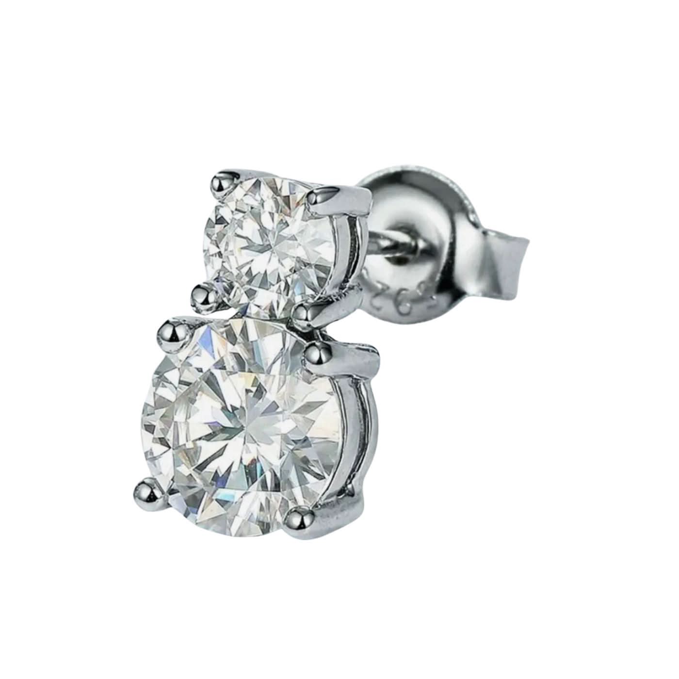 The Double 'Diamond' Studs