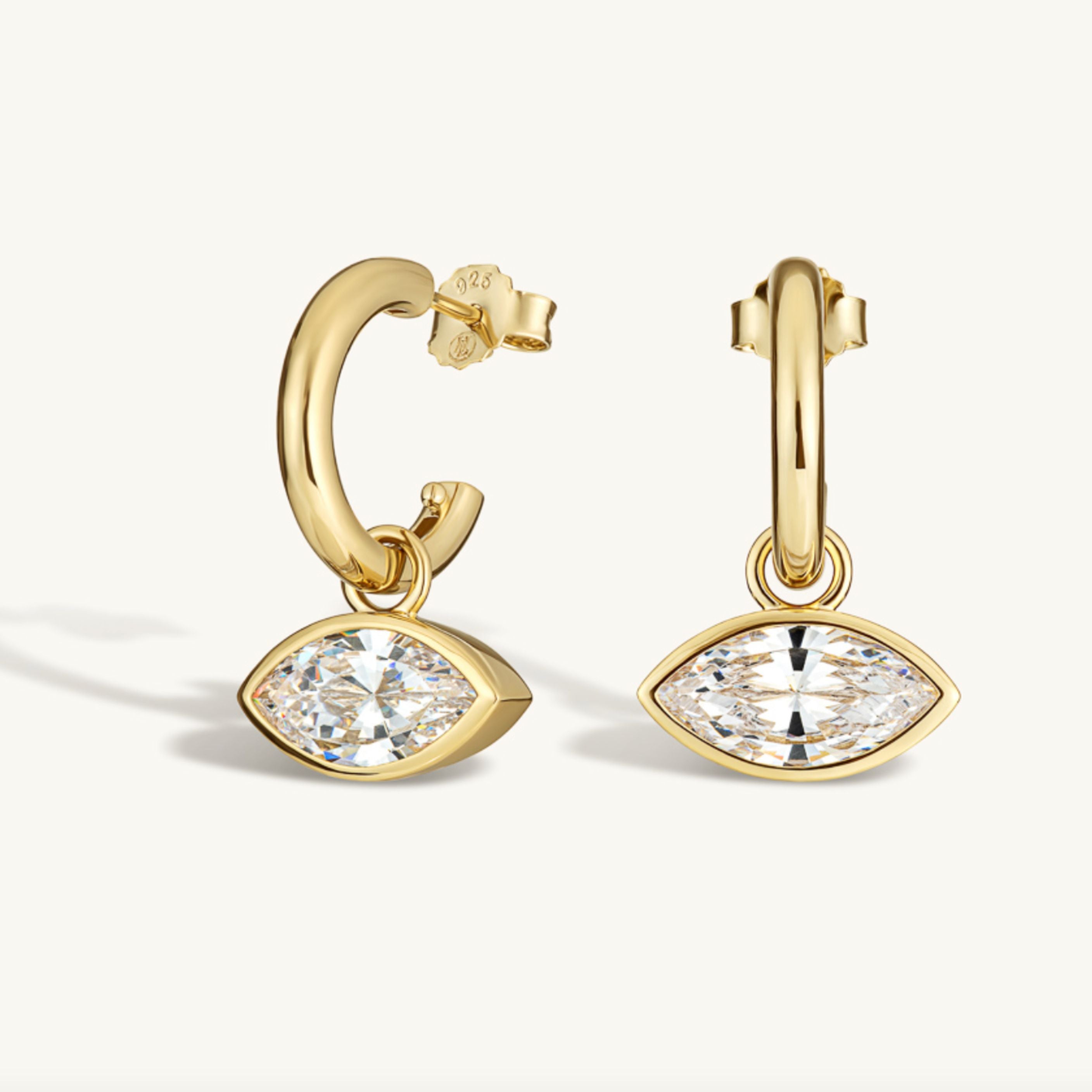 The Gold East-West Earrings