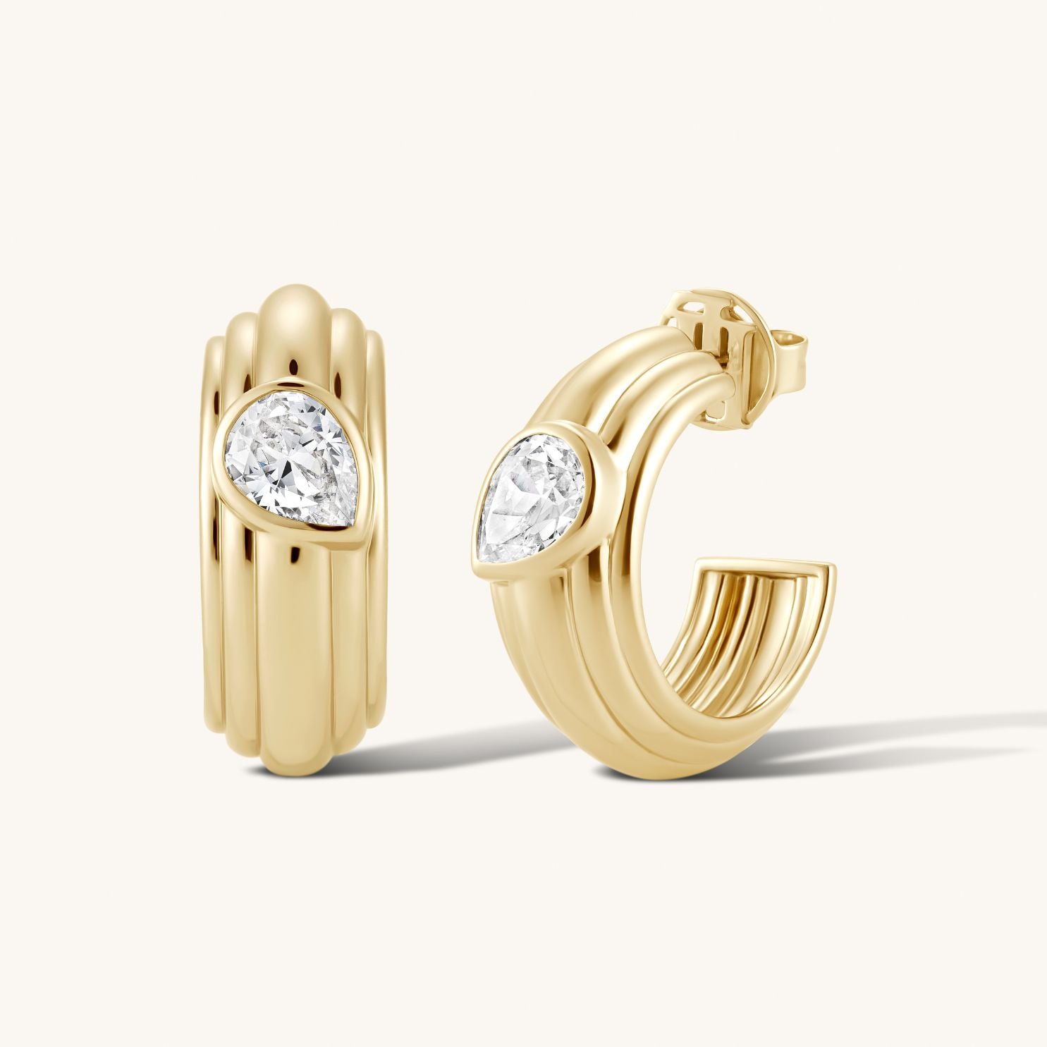 The Gold Zephyr Hoops