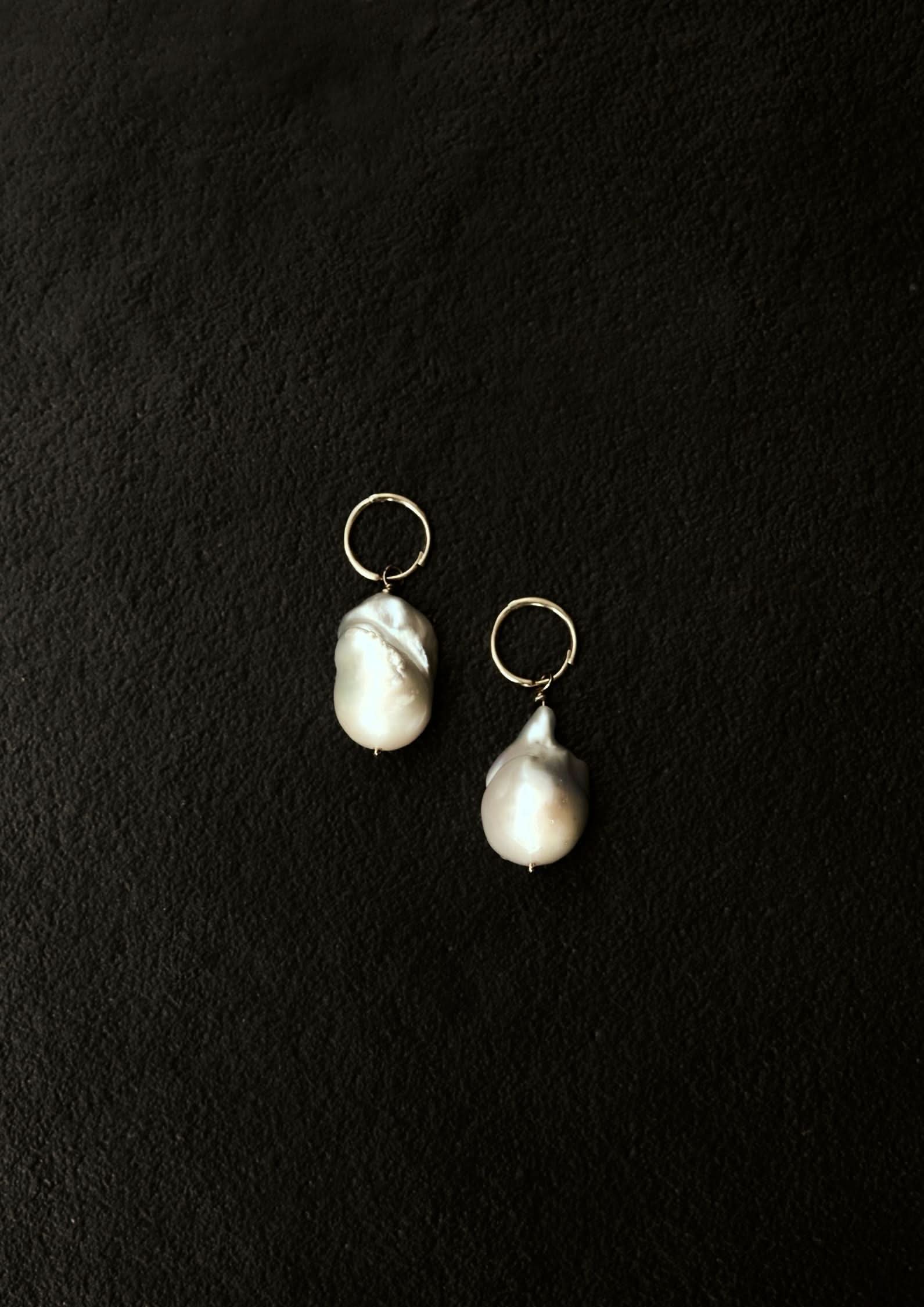 The Silver Pearl Jam Earrings