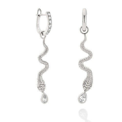 The Silver Serpent Earrings