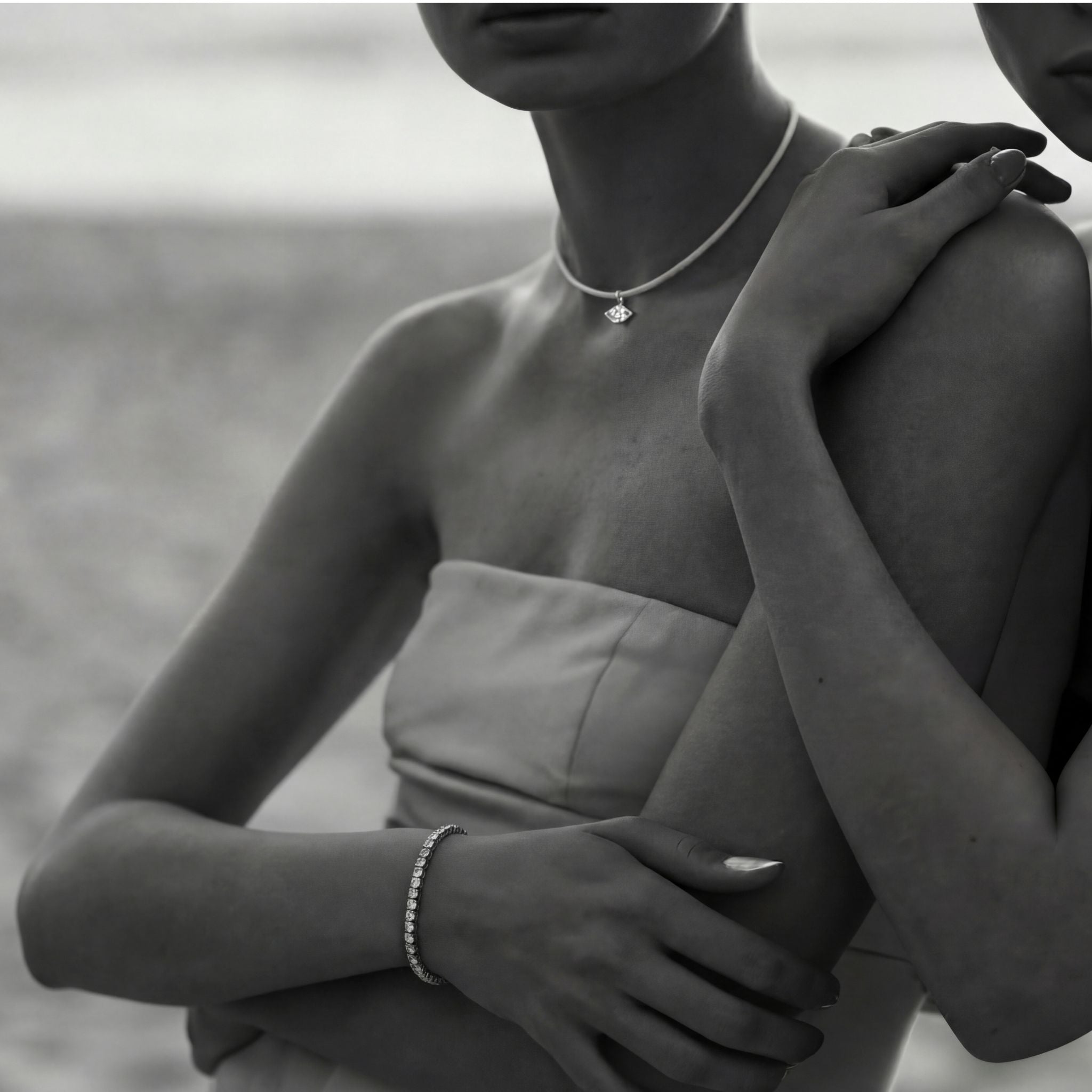 The Axis Necklace | White