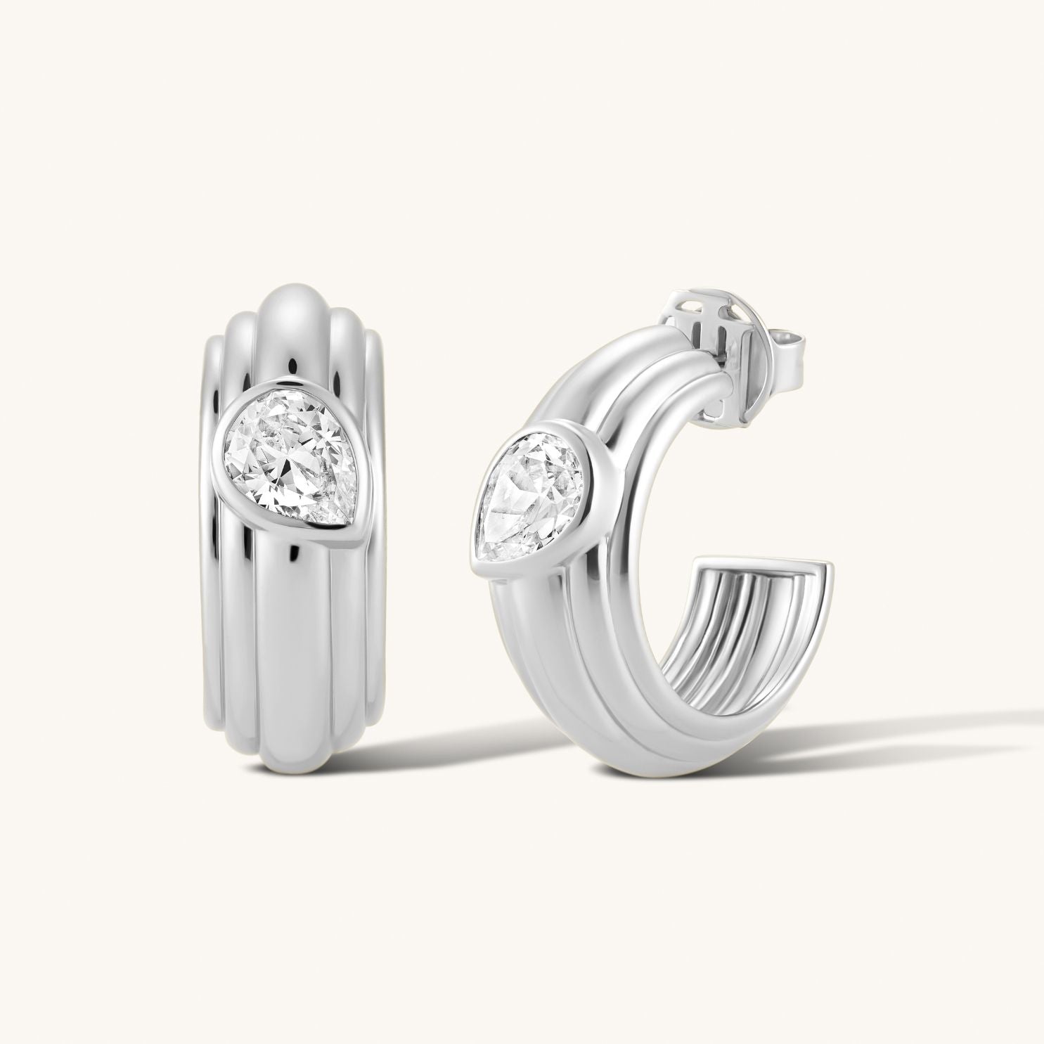 The Silver Zephyr Hoops