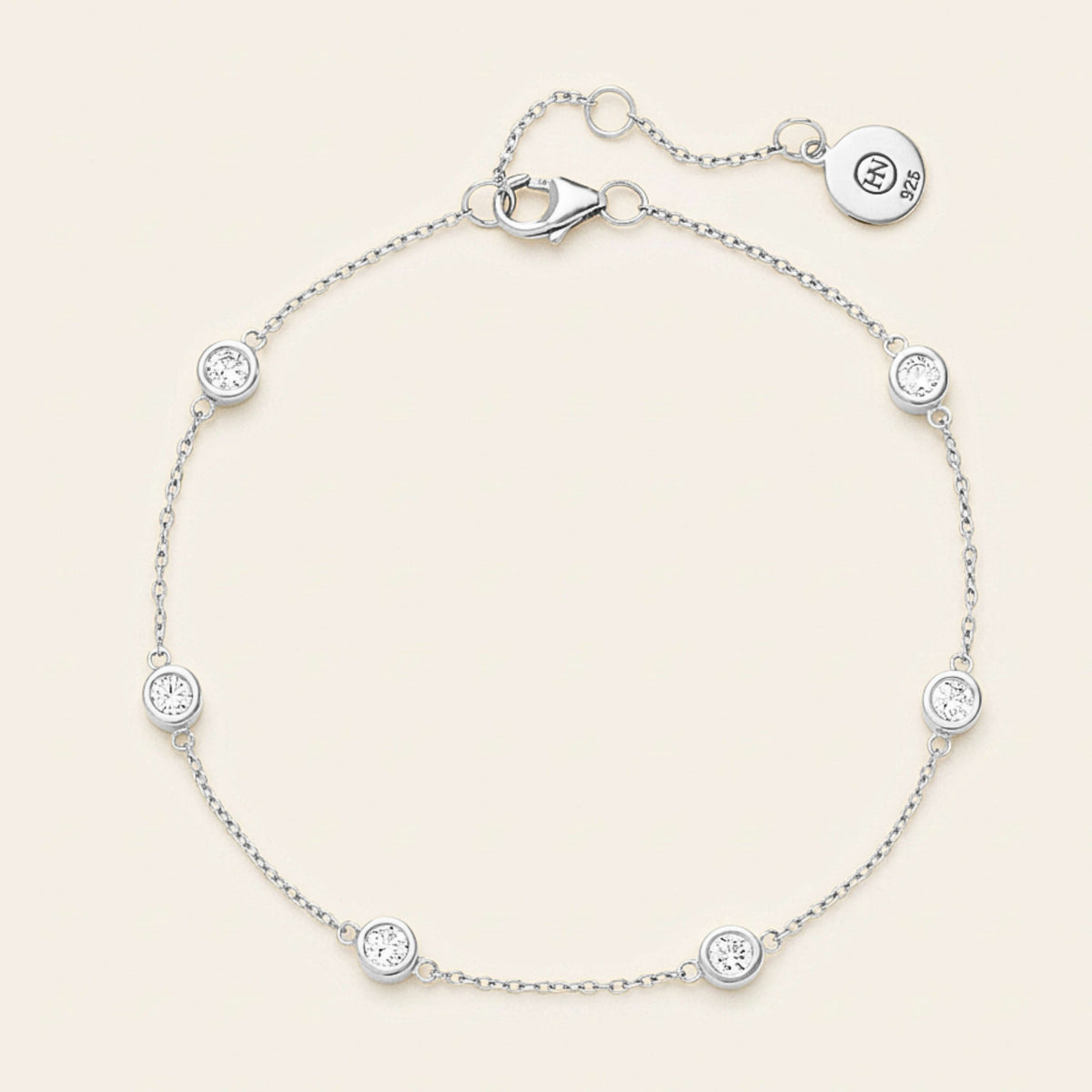 The Silver 'Diamonds' By The Metre Bracelet