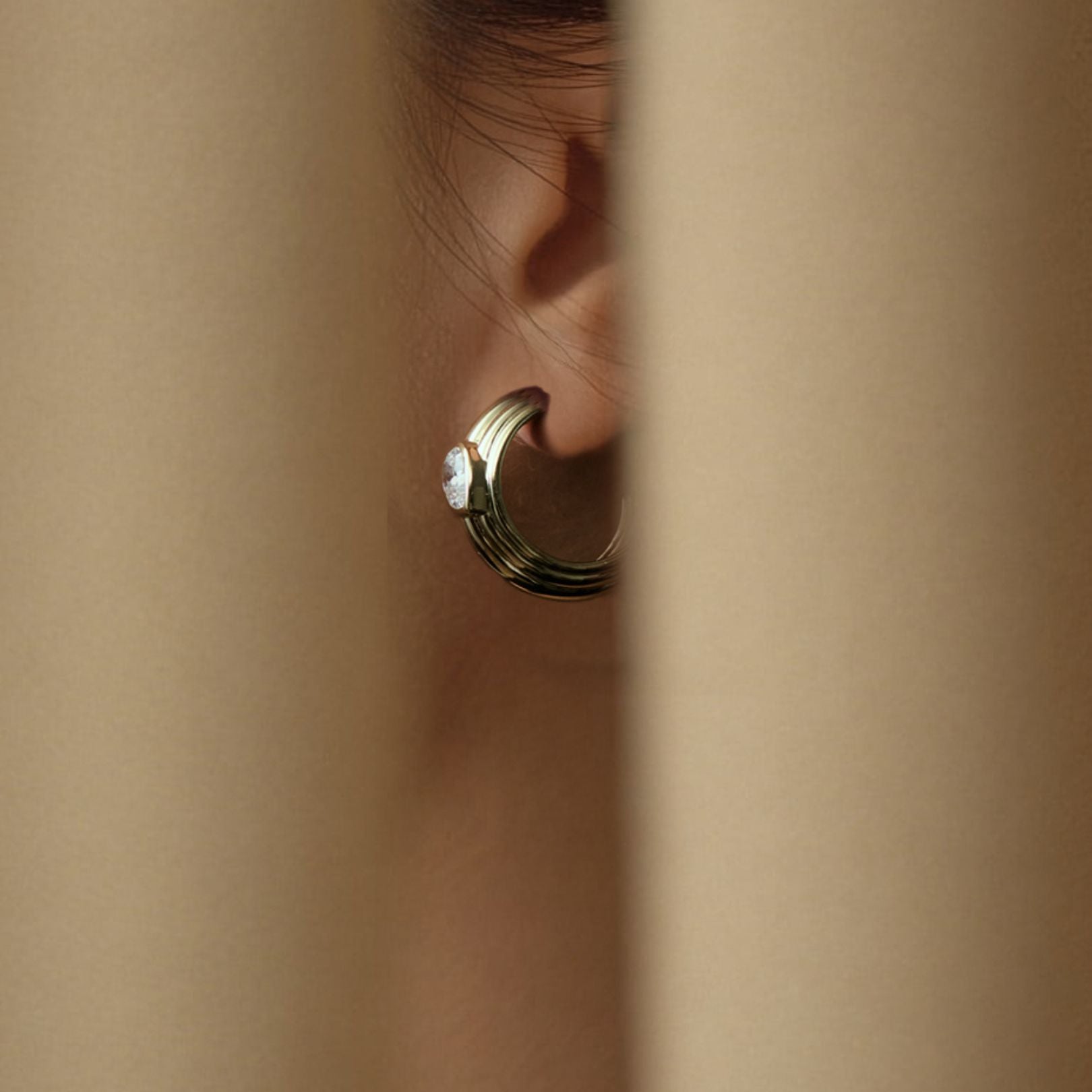 The Gold Zephyr Hoops