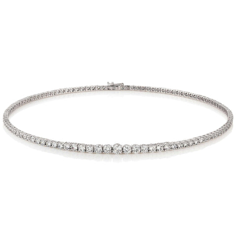 The Moissanite Graduated 'Diamond' Collar