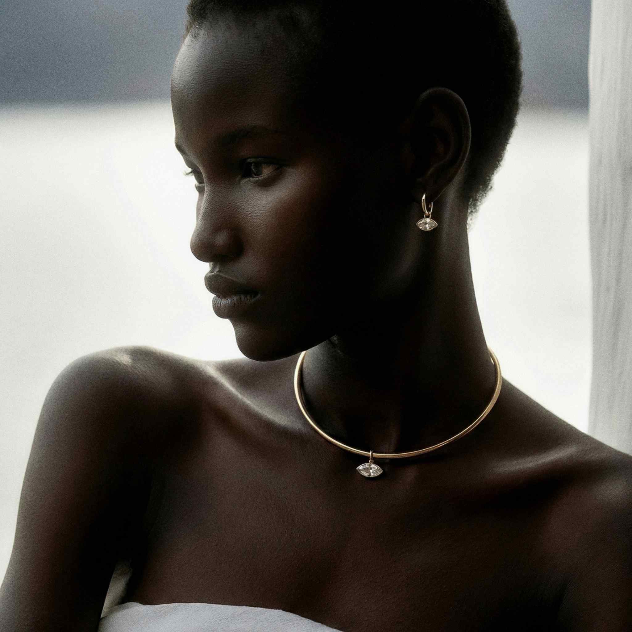 The Gold East-West Earrings