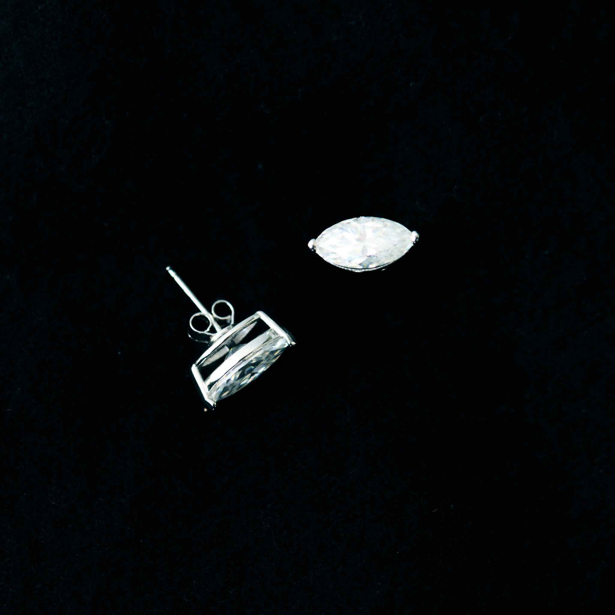 The Moissanite East-West Studs