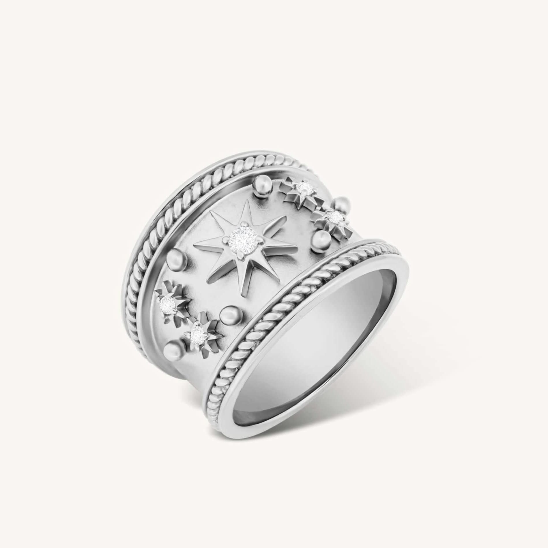 The Silver Constellation Ring