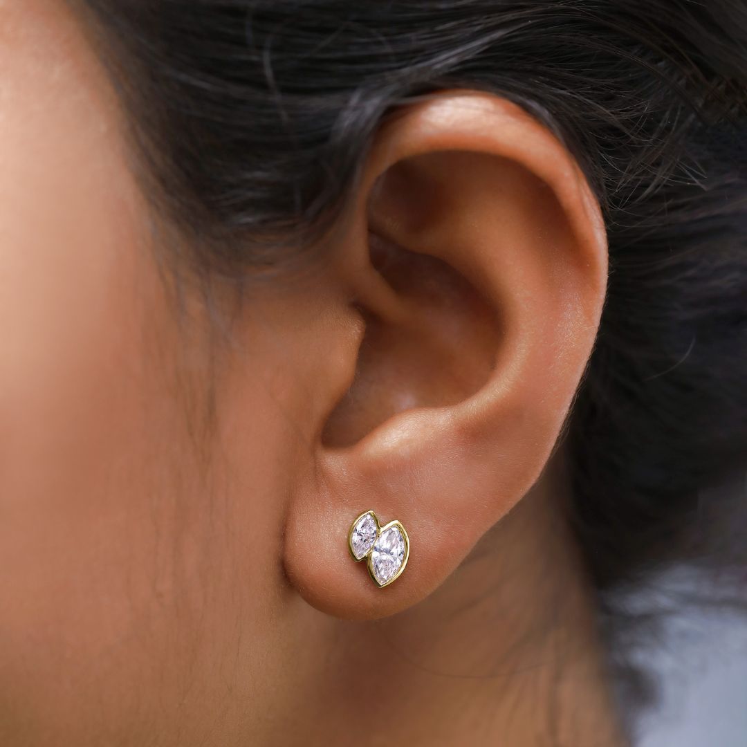 The Double Marquise Earrings