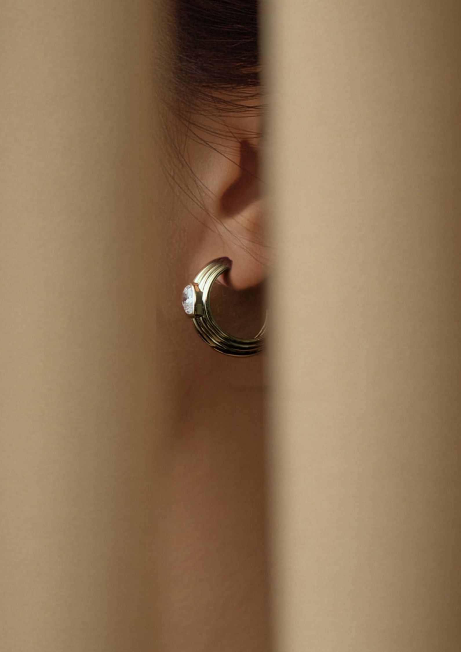 The Gold Zephyr Hoops