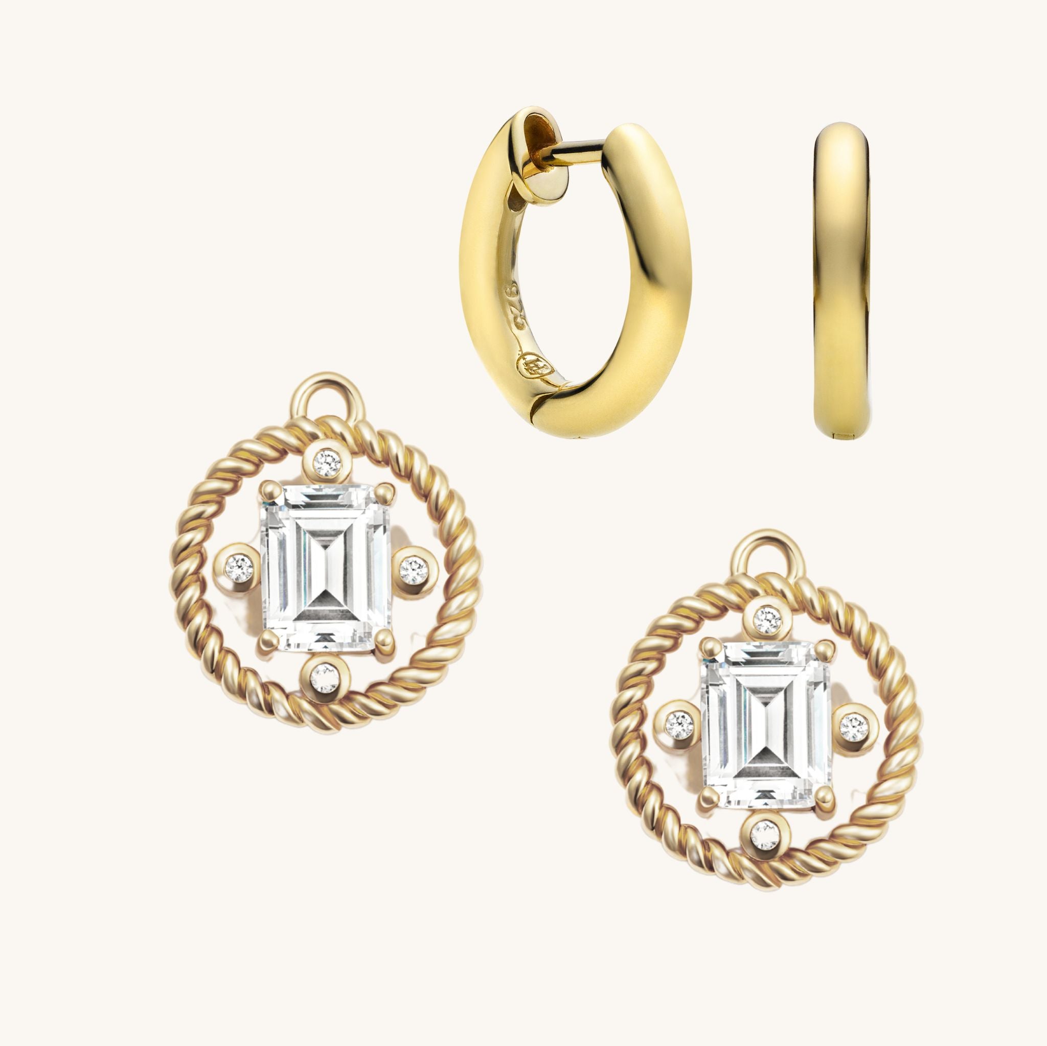 The Gold Zsa Zsa Drops