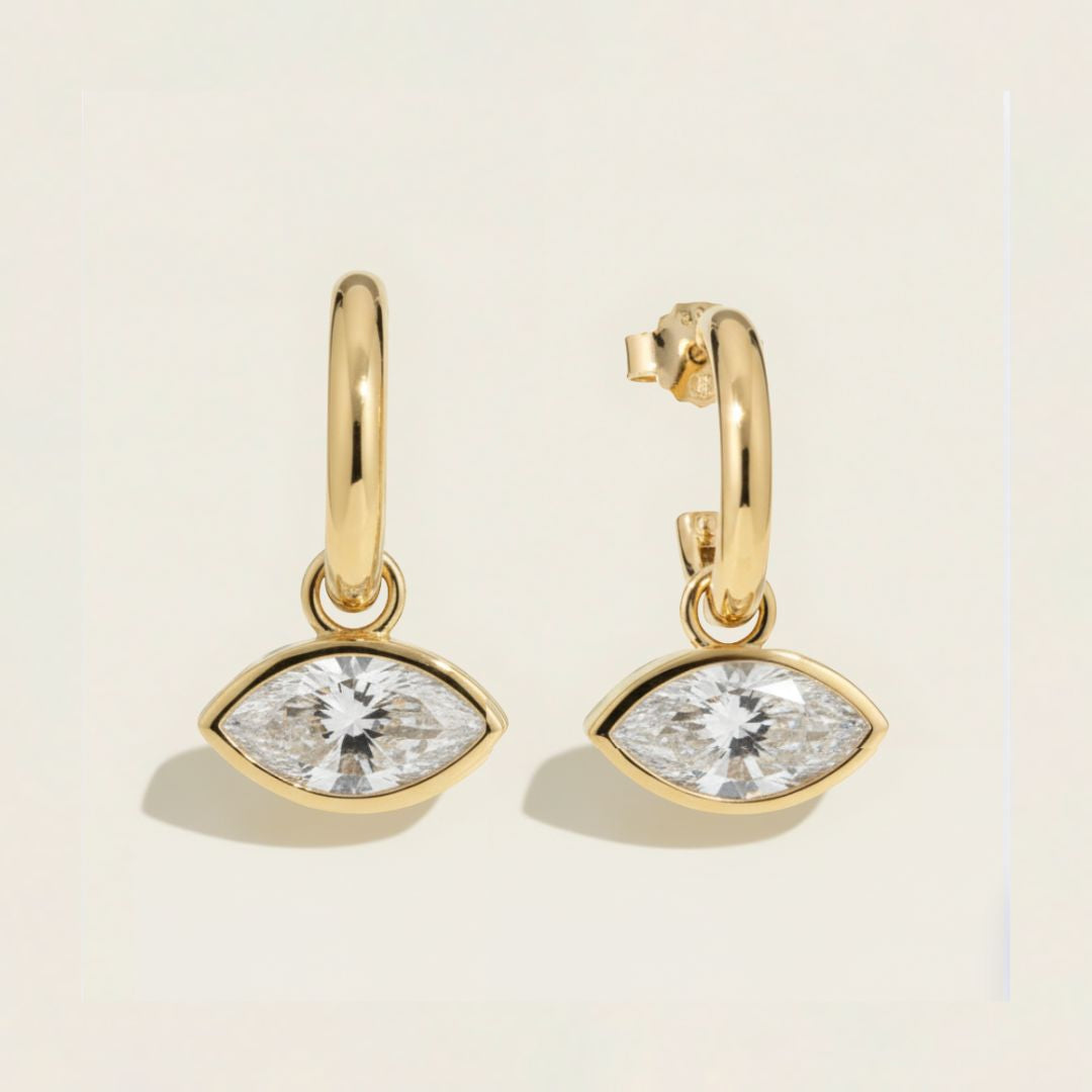 The Gold East-West Earrings