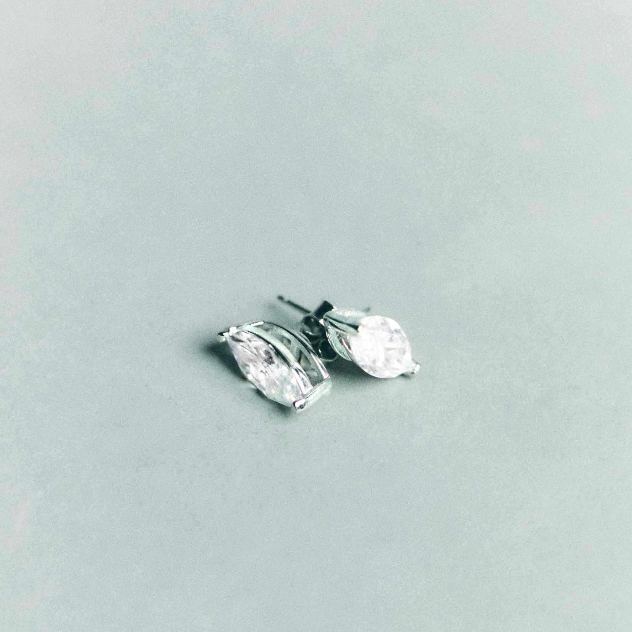 The Moissanite East-West Studs