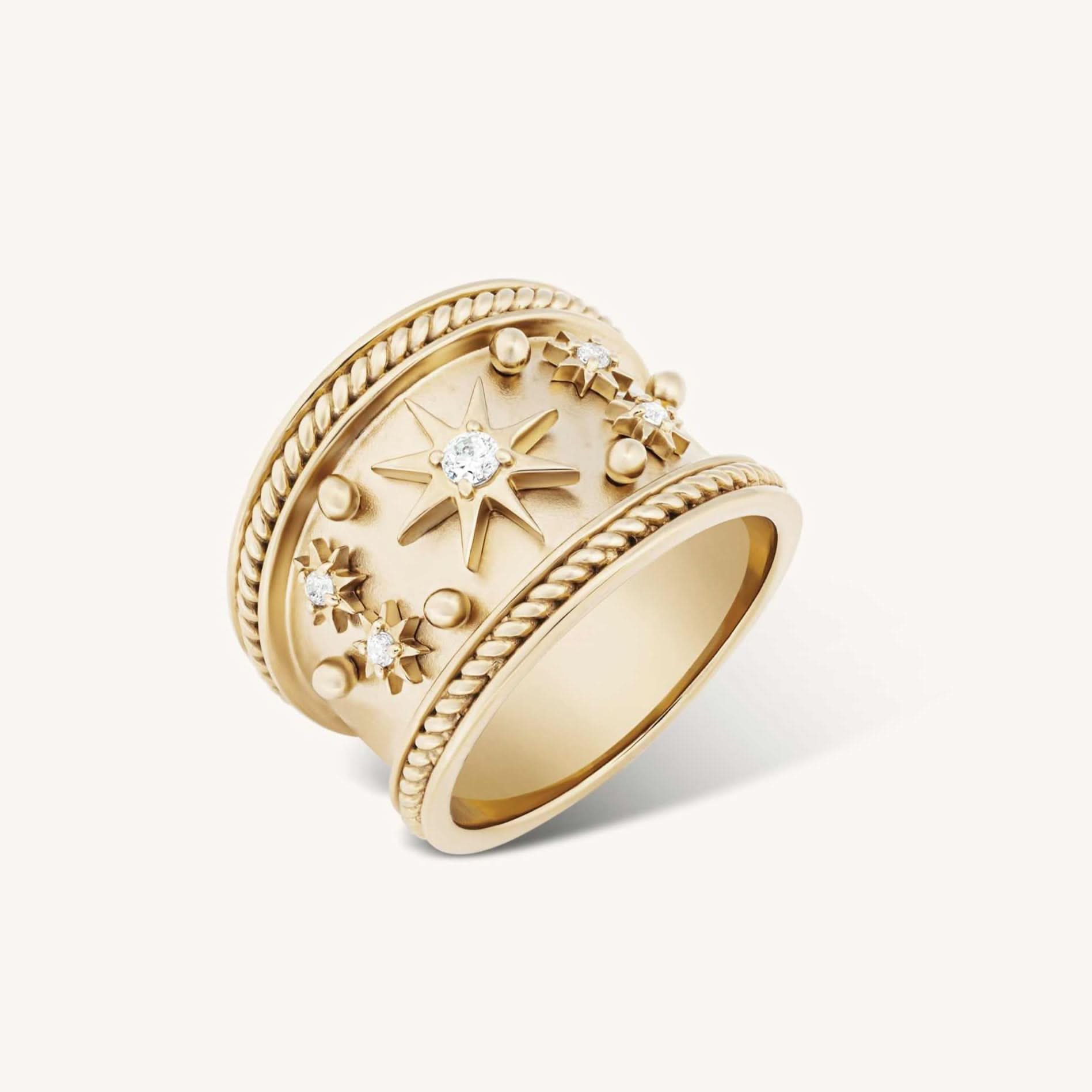 The Gold Constellation Ring