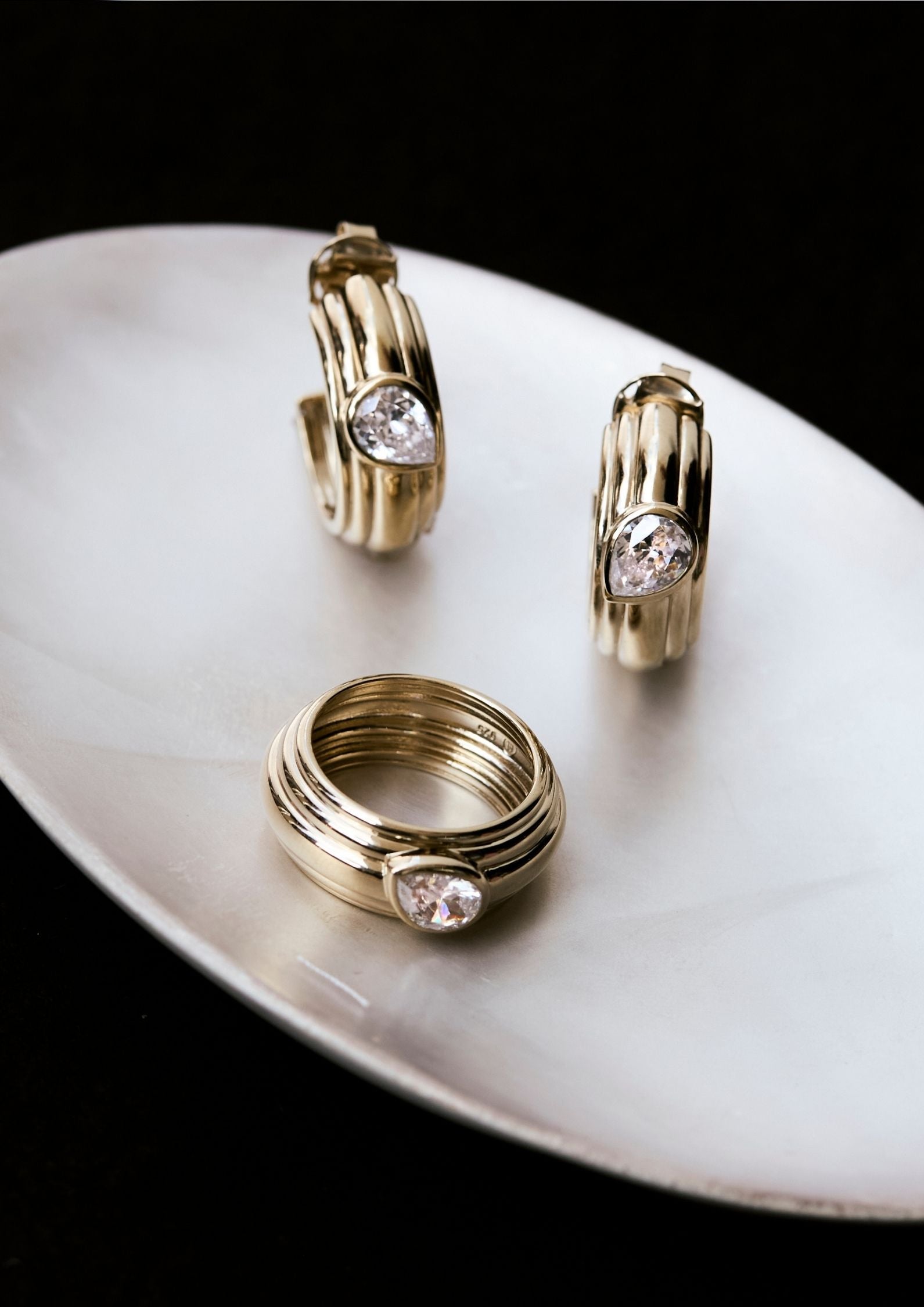 The Gold Zephyr Hoops