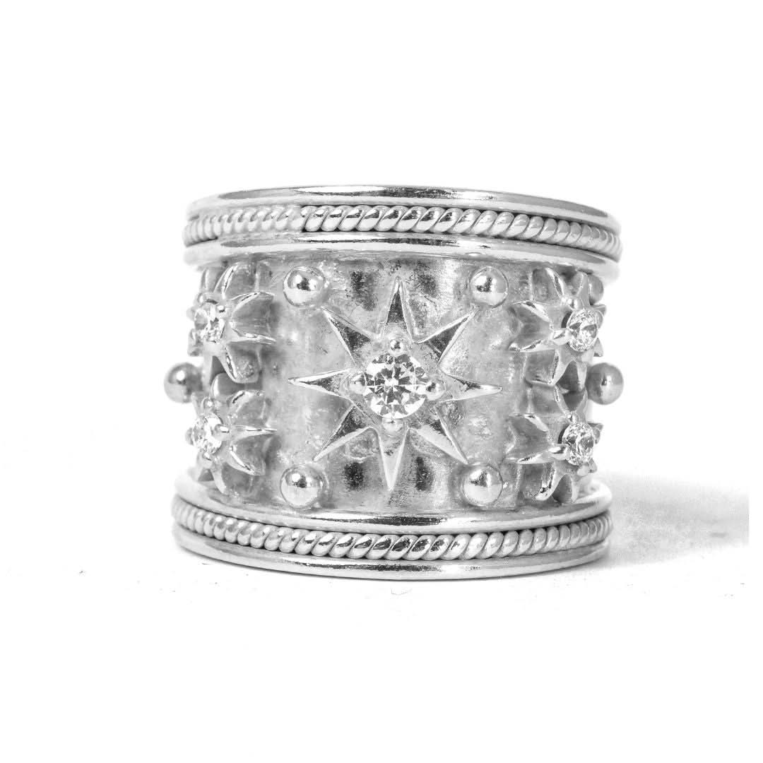 The Silver Constellation Ring