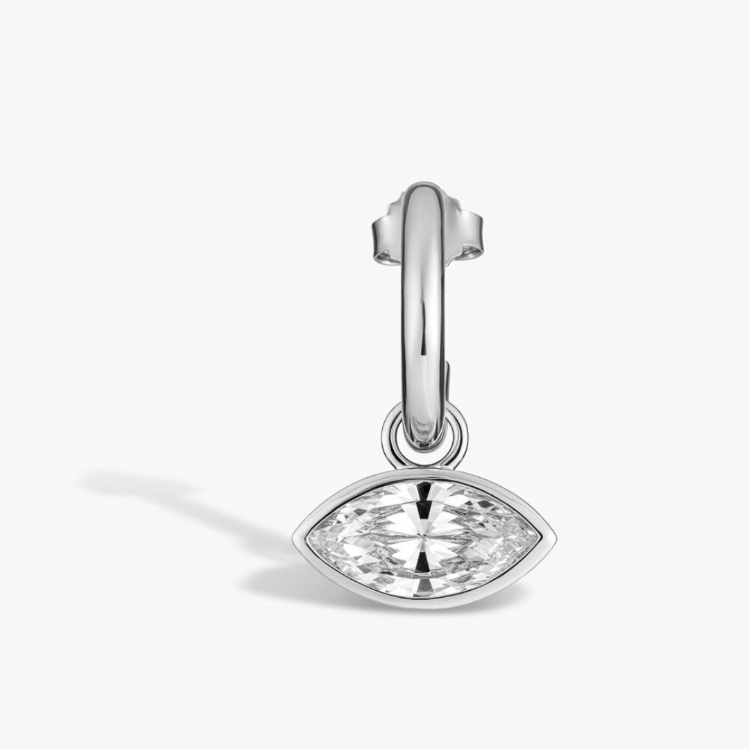 The Silver East-West Earrings