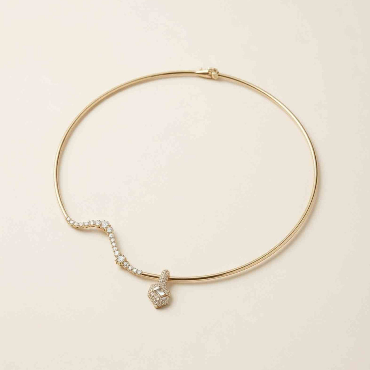 Sample: The Wave Torque Necklace