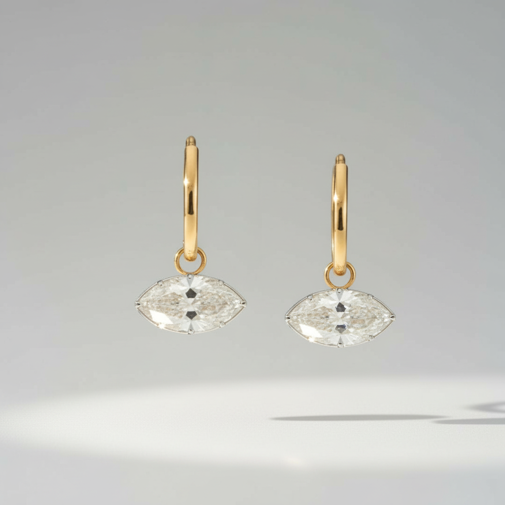 The Moissanite Axis Earrings