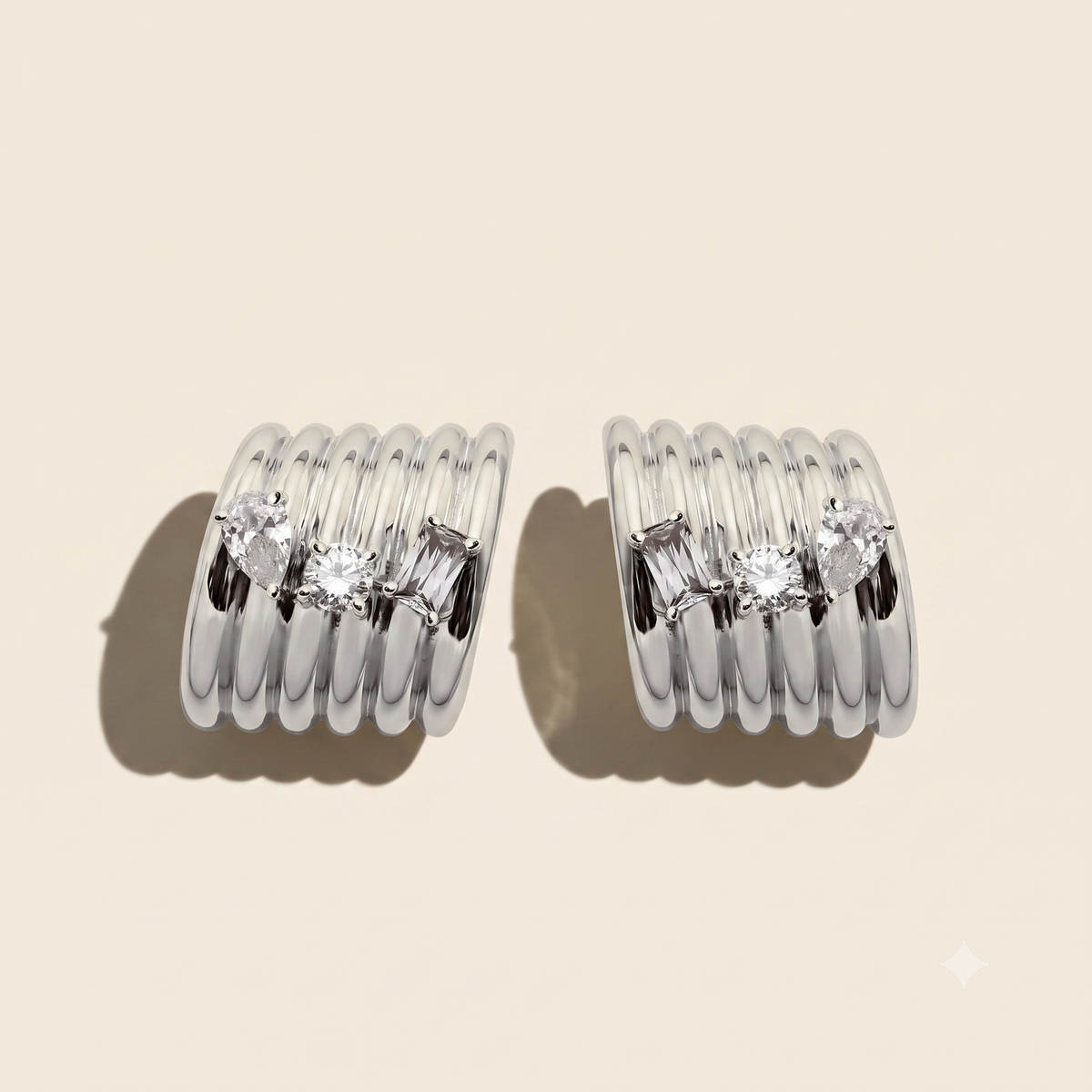 The Silver Sienna Earrings