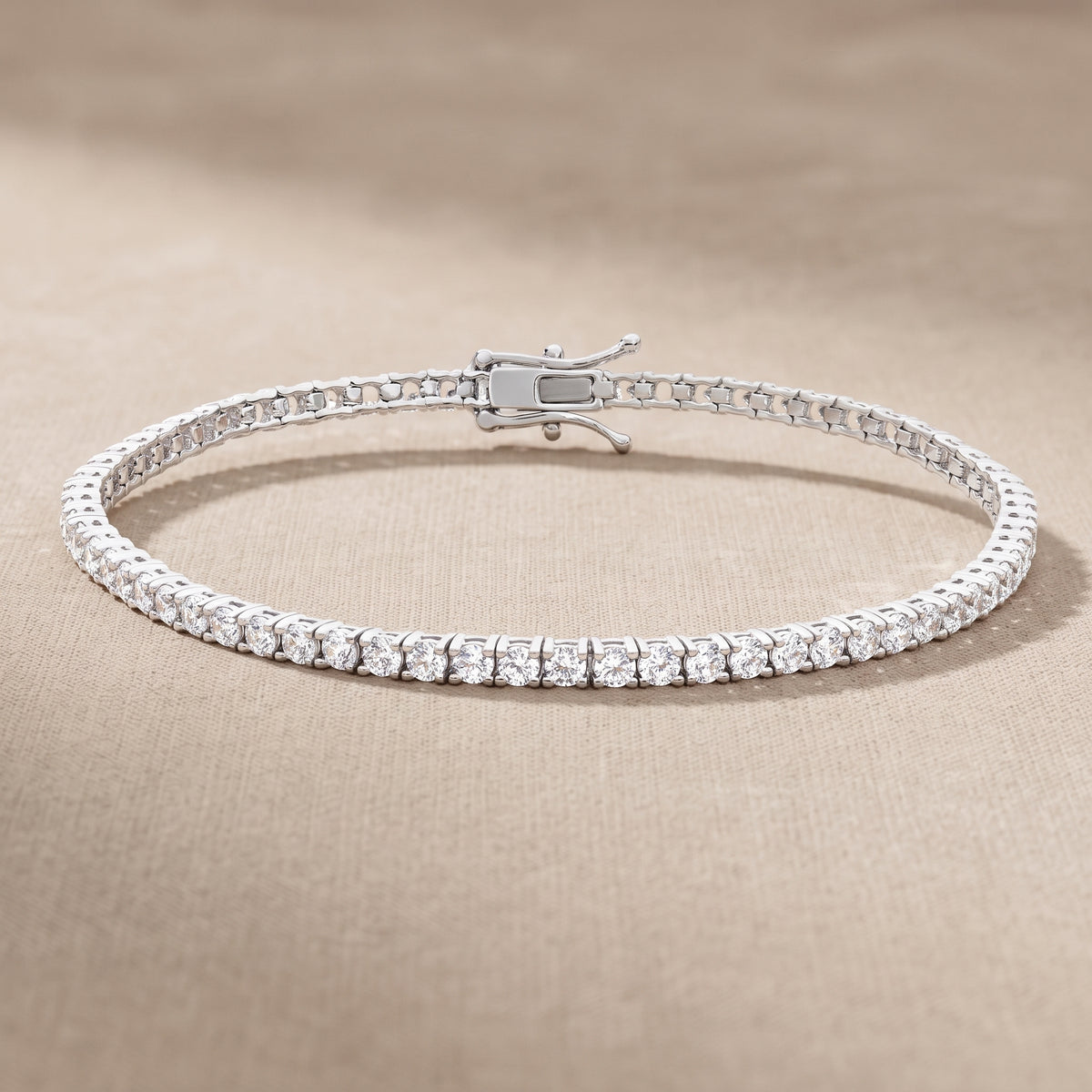 The Slim Moissanite Tennis Bracelet
