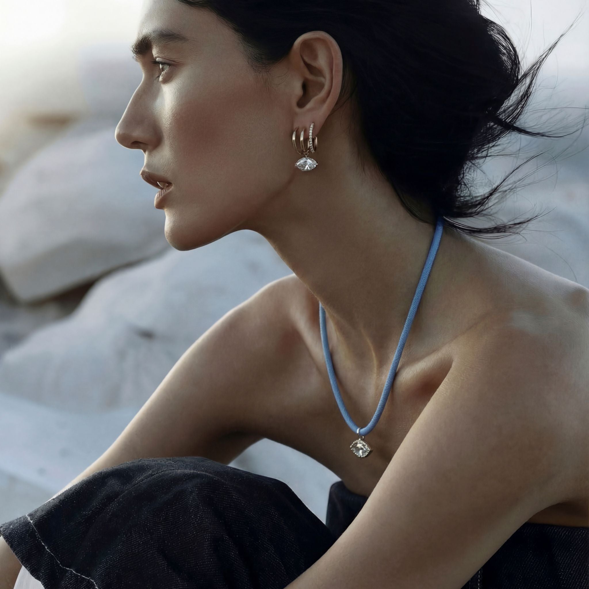 The Axis Necklace | Blue