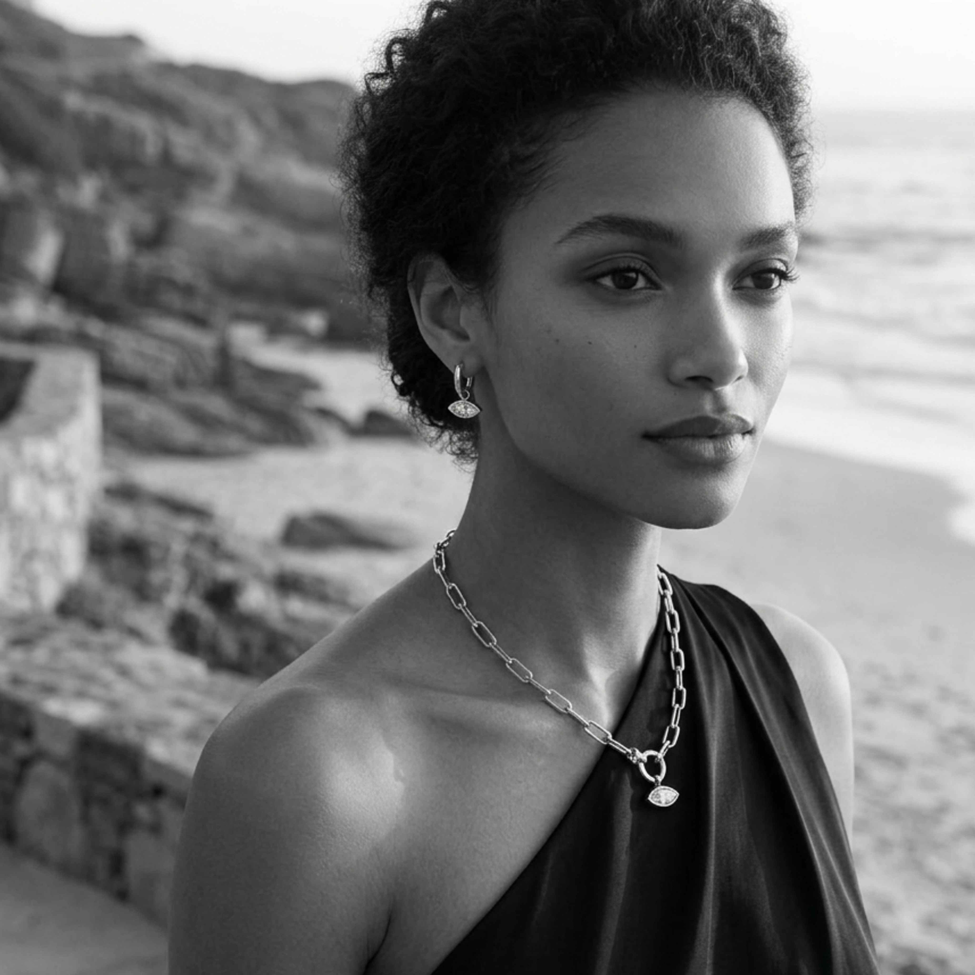 The Silver Axis Chain Necklace