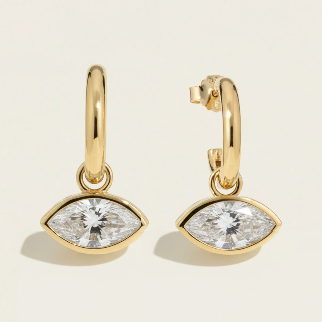 The Gold East-West Earrings