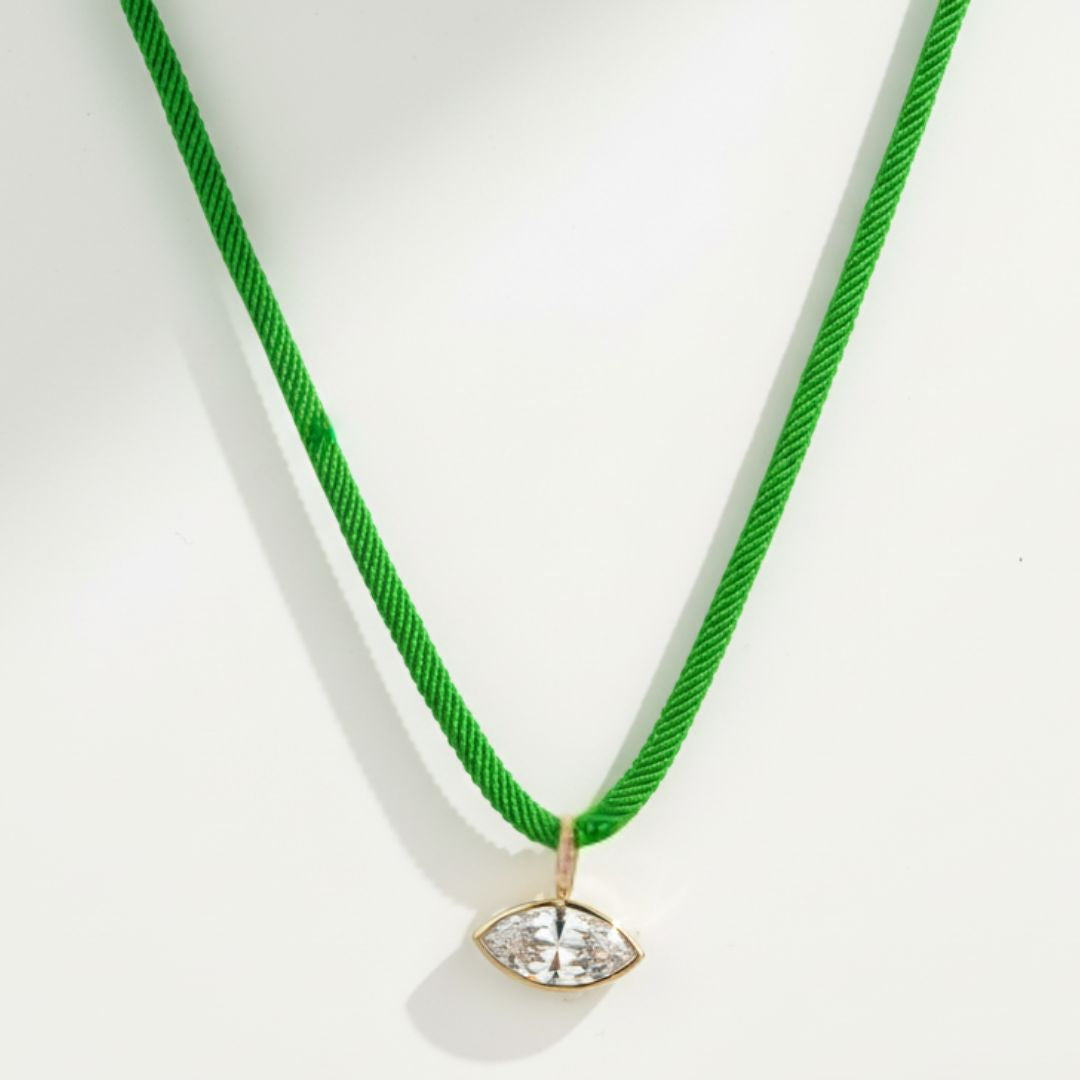 The Axis Necklace | Emerald