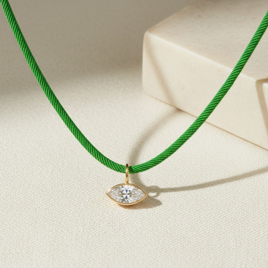 The Axis Necklace | Emerald