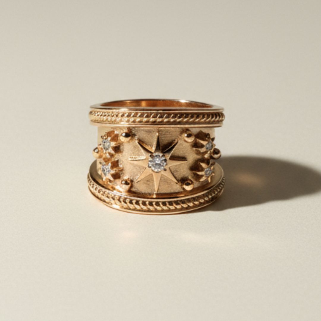The Gold Constellation Ring