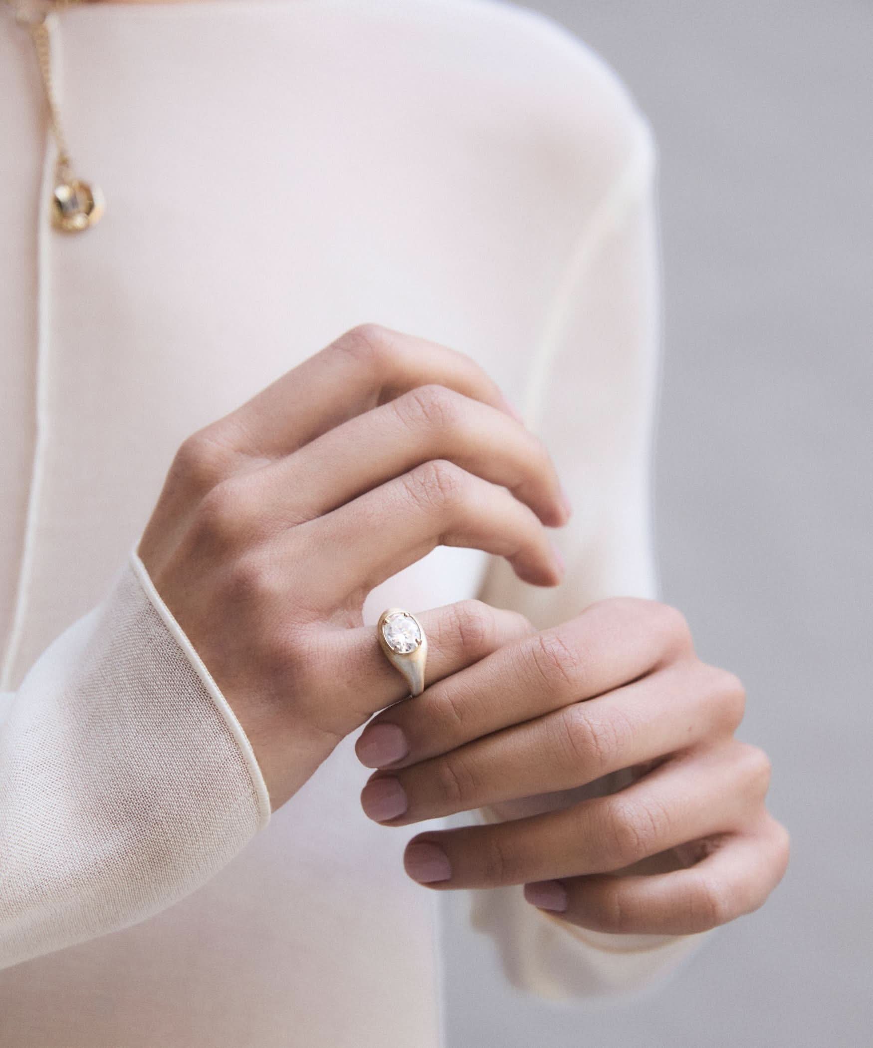 The Gold Pebble Ring