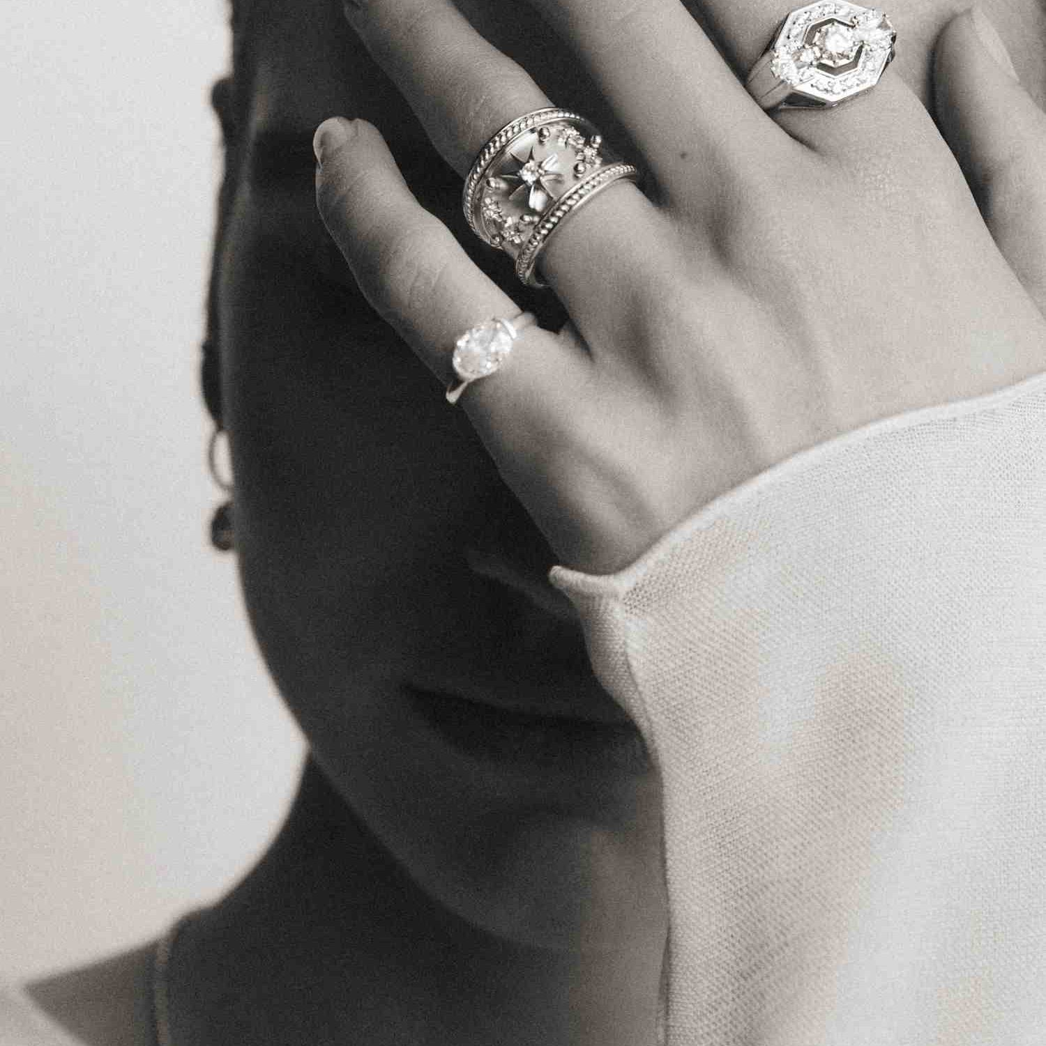 The Silver Constellation Ring