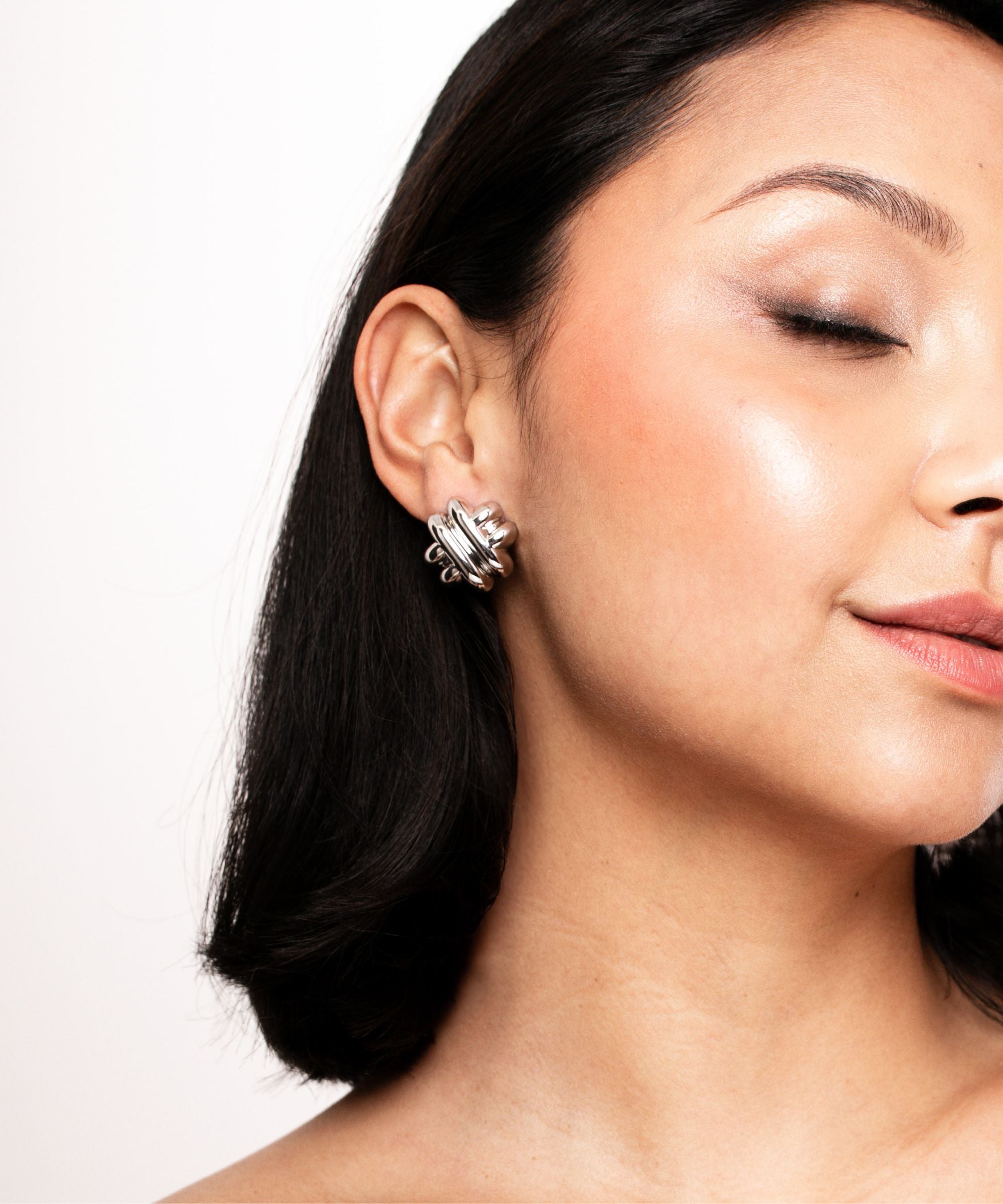 The Silver Noughts and Crosses Earrings