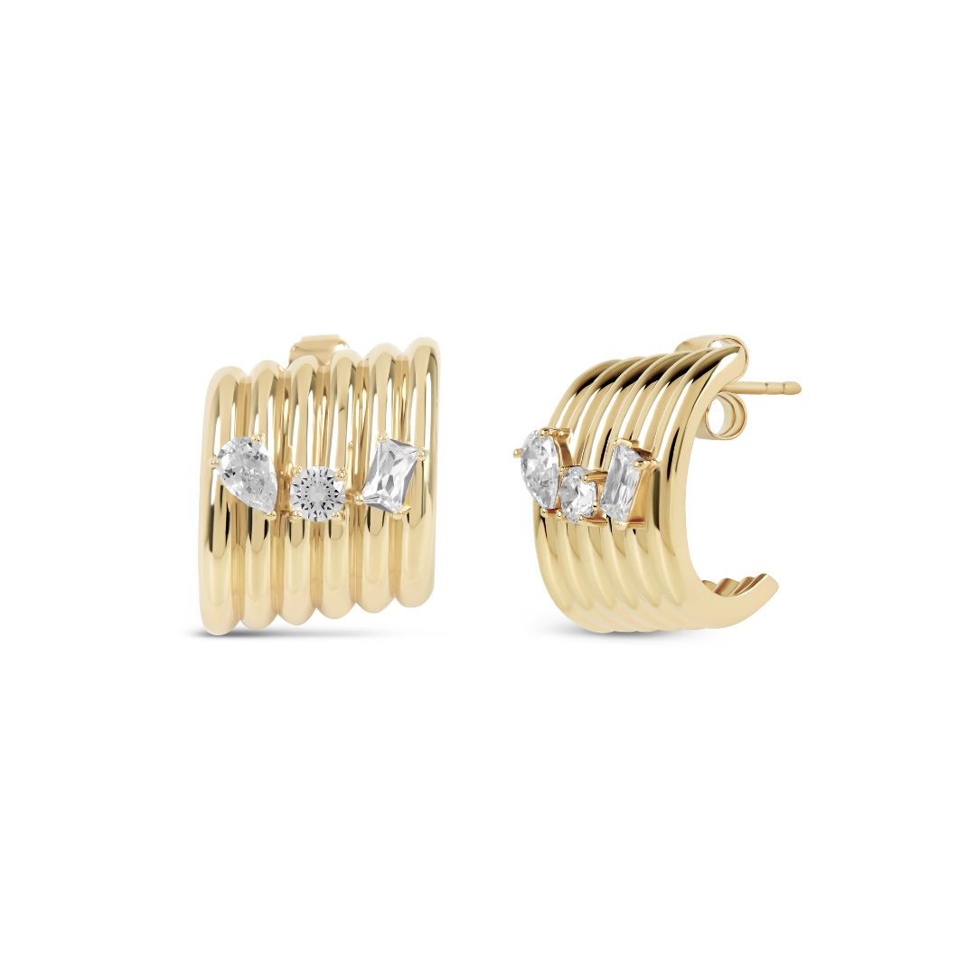 The Gold Sienna Earrings