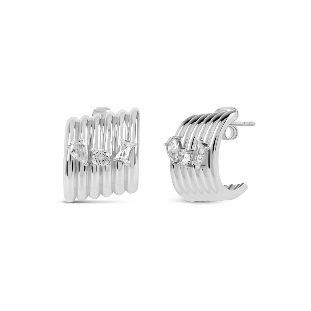 The Silver Sienna Earrings
