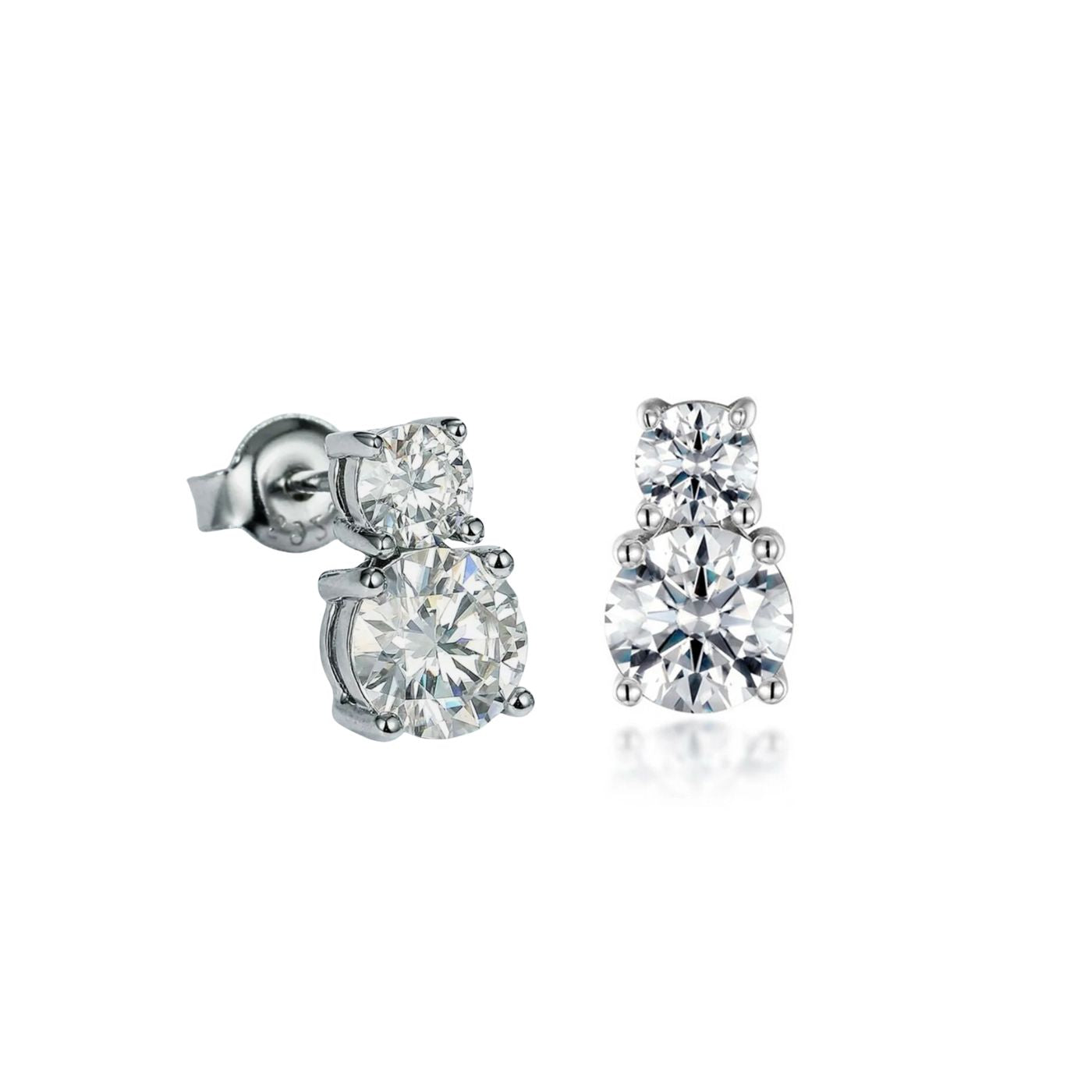 The Double 'Diamond' Studs