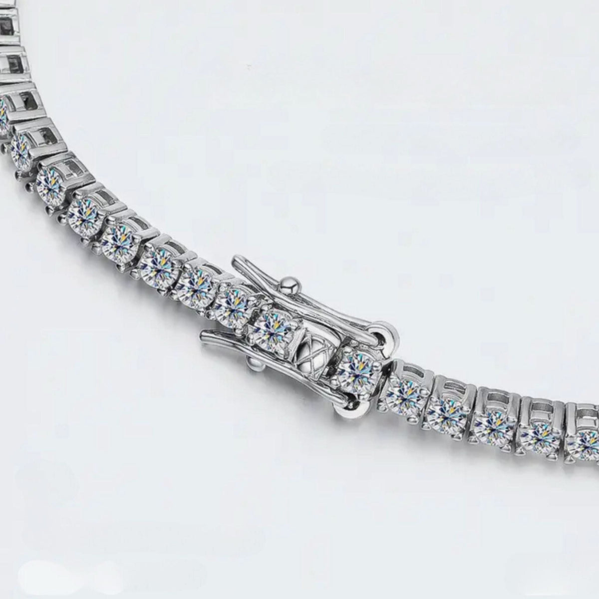 The Silver Moissanite Tennis Bracelet