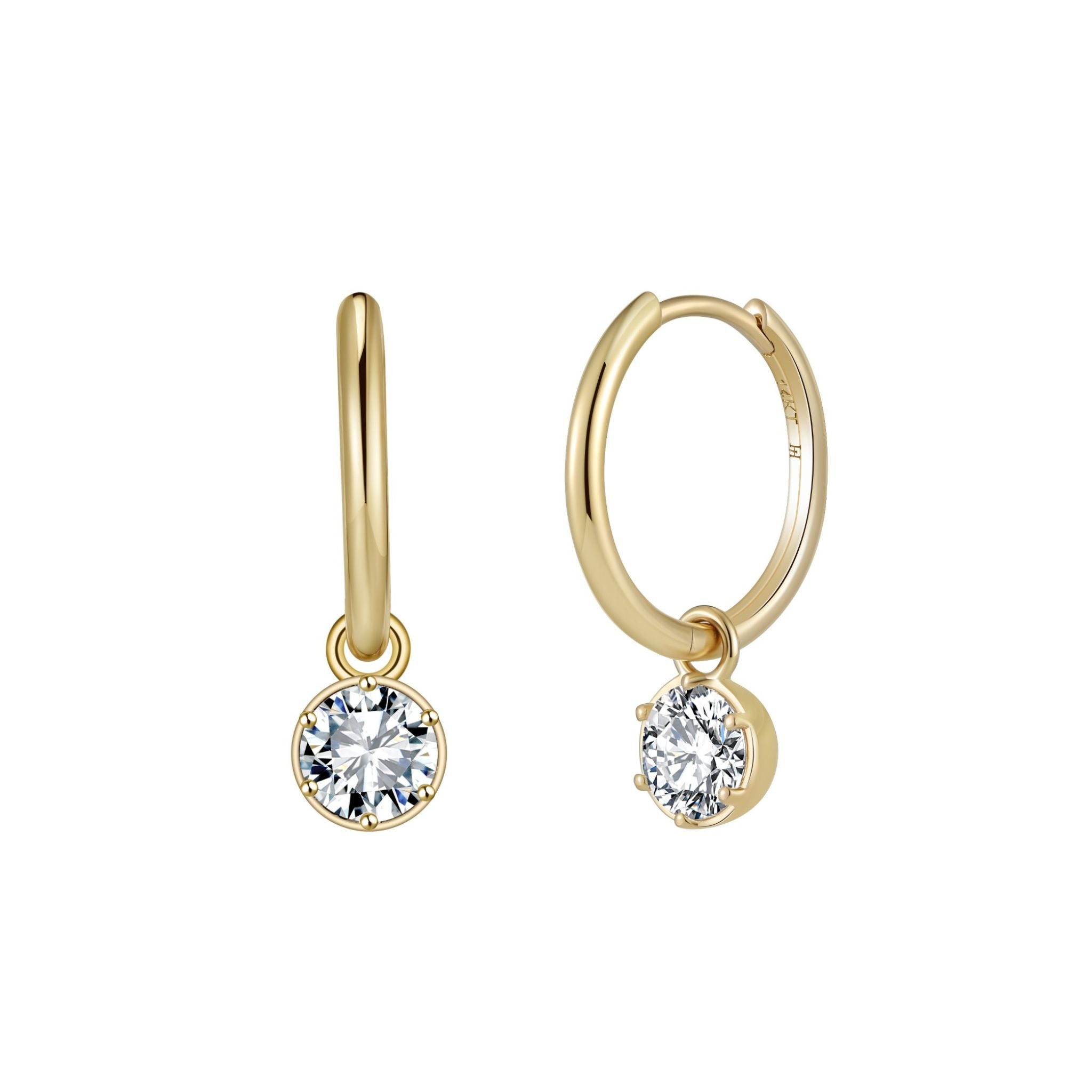 The Silver & Moissanite Bubble-Back Earrings