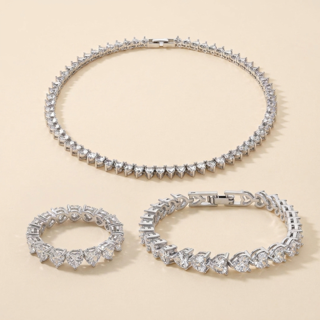 Silver Mon Coeur Set