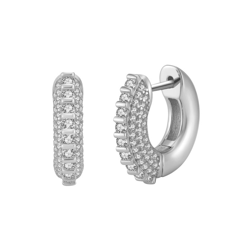 The Silver Astrid Hoops