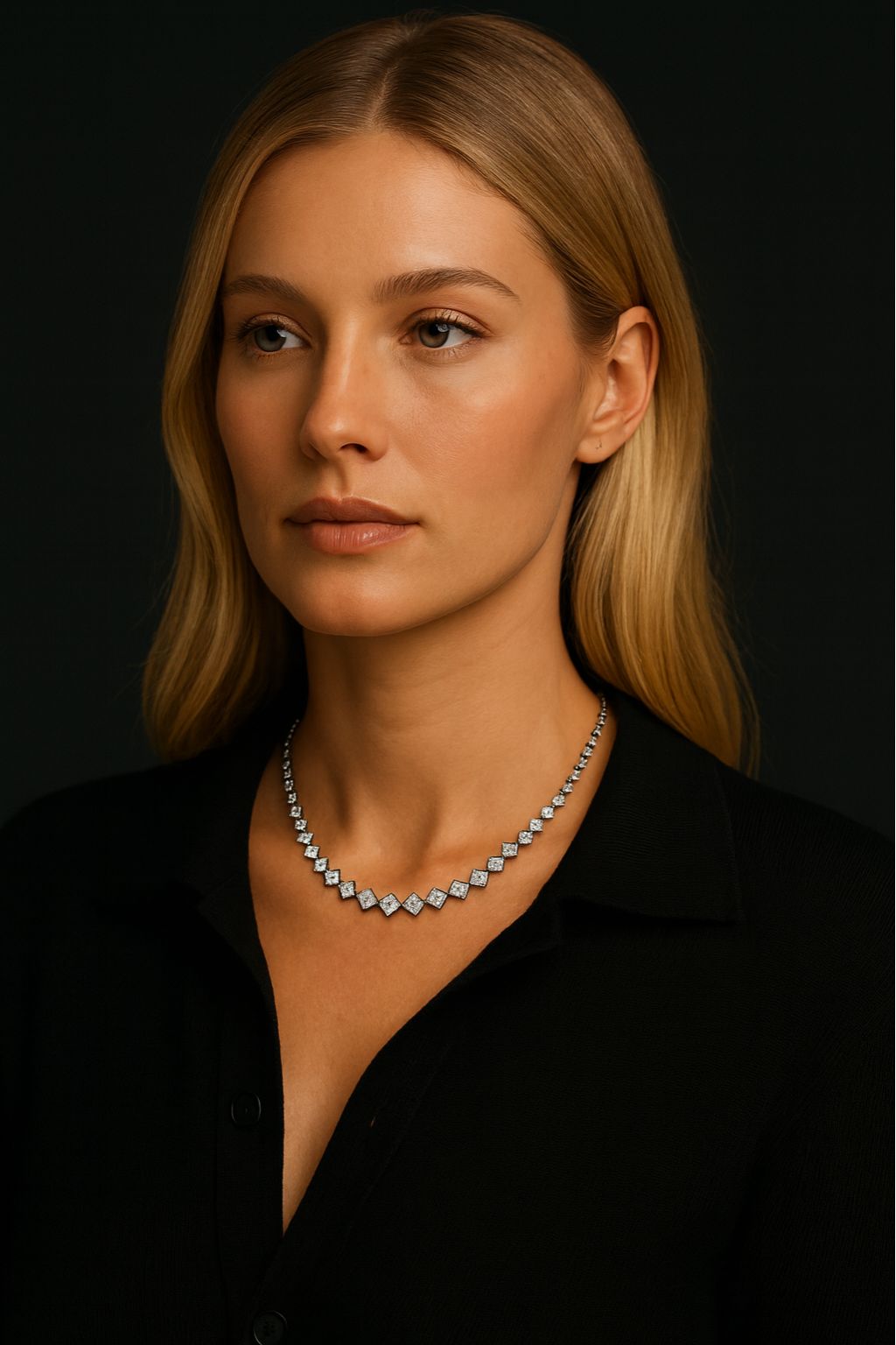 The Moissanite Nocturne Necklace
